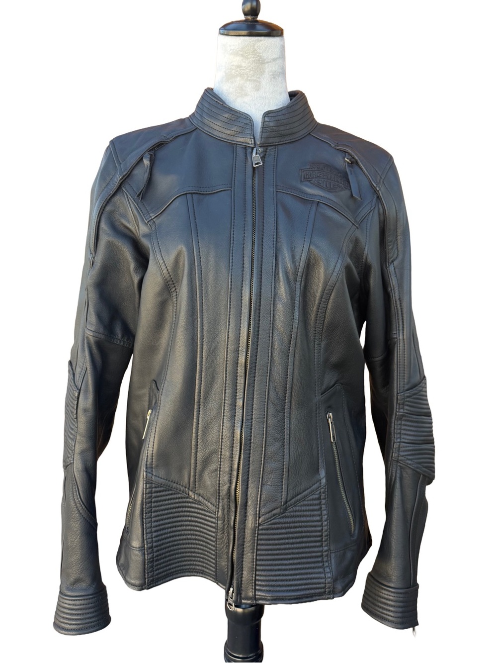 Harley-Davidson Women's Willie G Auroral II 3-in-1 Leather Riding Jacket Large L - Picture 3 of 12